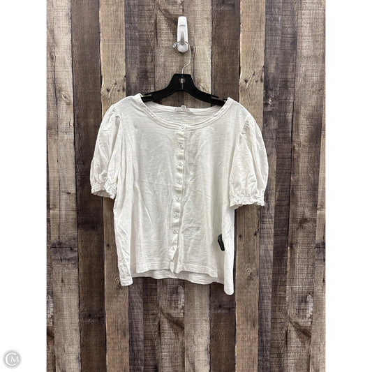 Top Short Sleeve By Jane And Delancey In White, Size: M