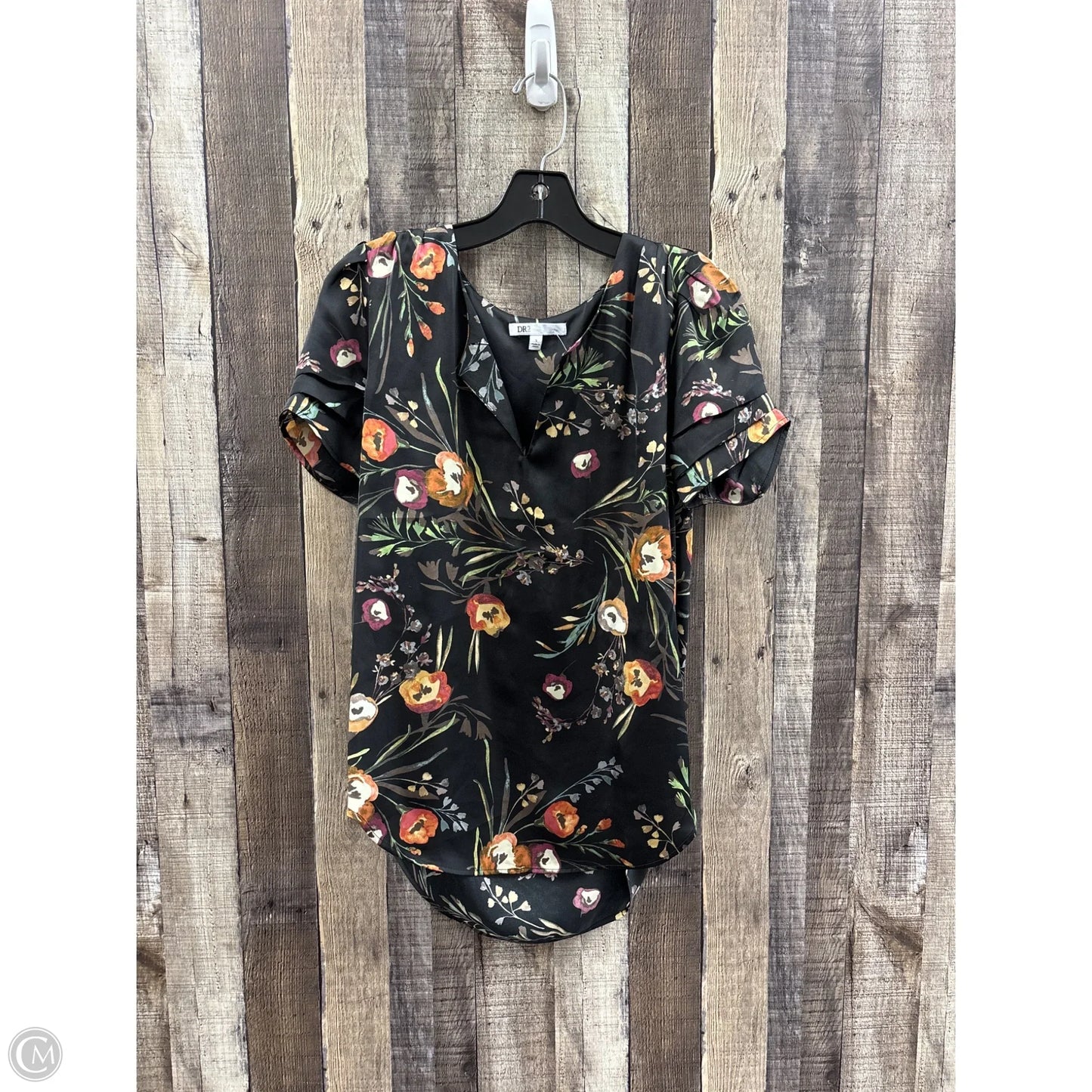 Top Short Sleeve By Dr2 In Multi-colored, Size: S