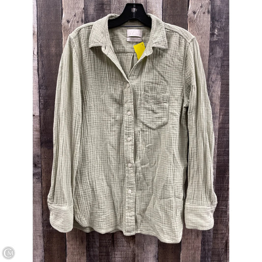 Top Long Sleeve By J. Crew In Green, Size: S