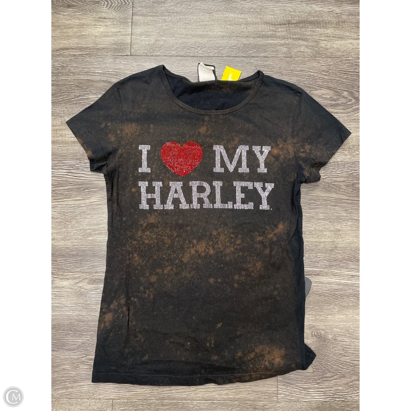 Top Short Sleeve By Harley Davidson In Black, Size: M