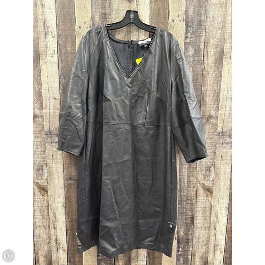 Dress Casual Midi By Eloquii In Black, Size: 1x