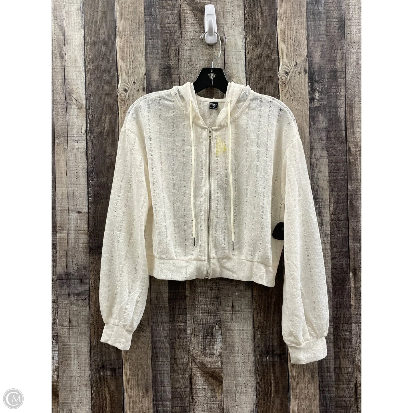 Top Long Sleeve By Dazy In Ivory, Size: M