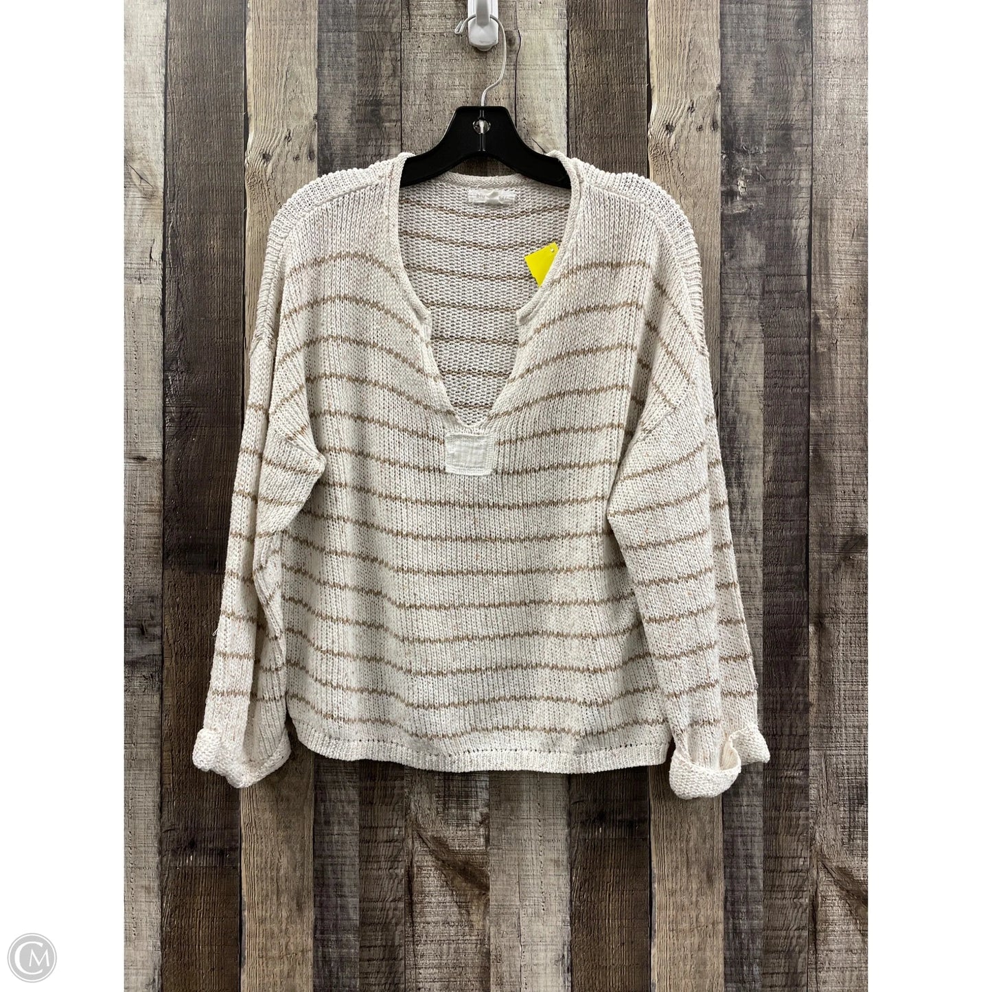 Sweater By Blu Pepper In Striped Pattern, Size: M