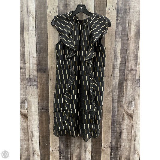 Dress Party Short By Worthington In Black & Gold, Size: S