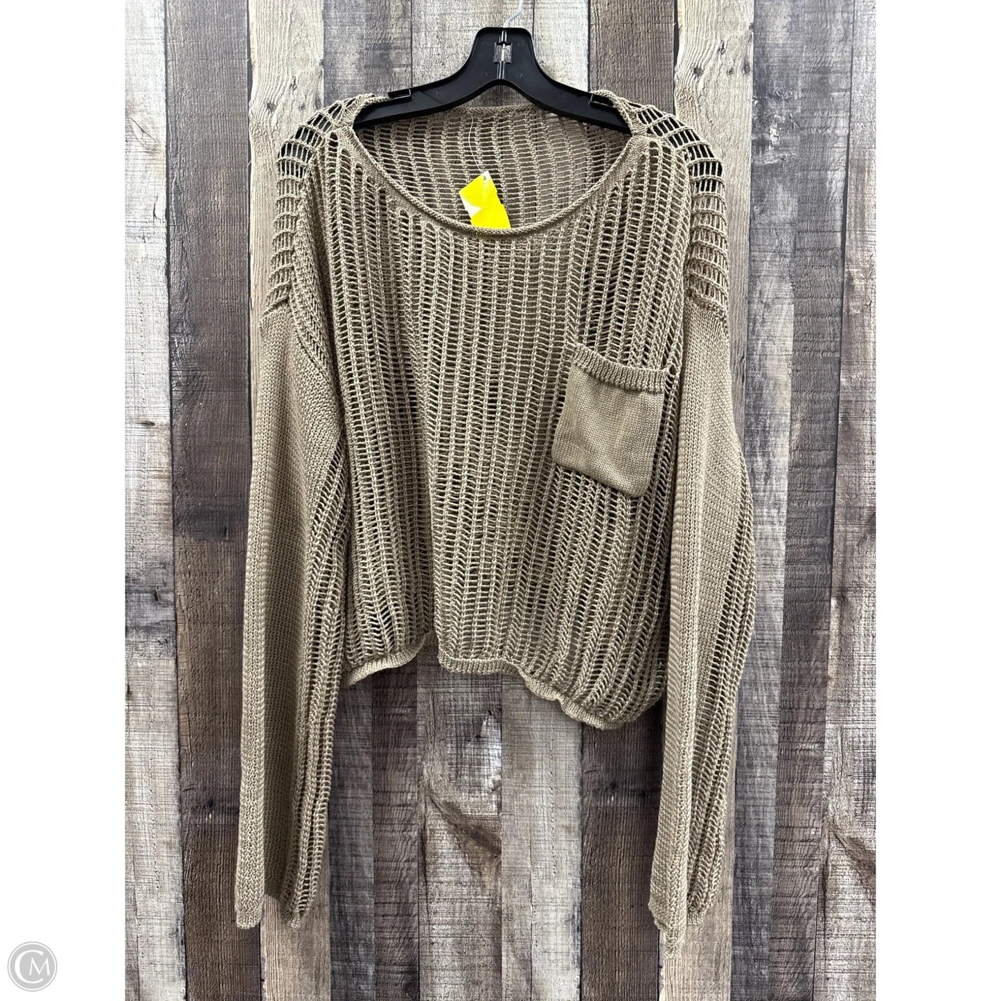 Sweater By Cmf In Tan, Size: 2x