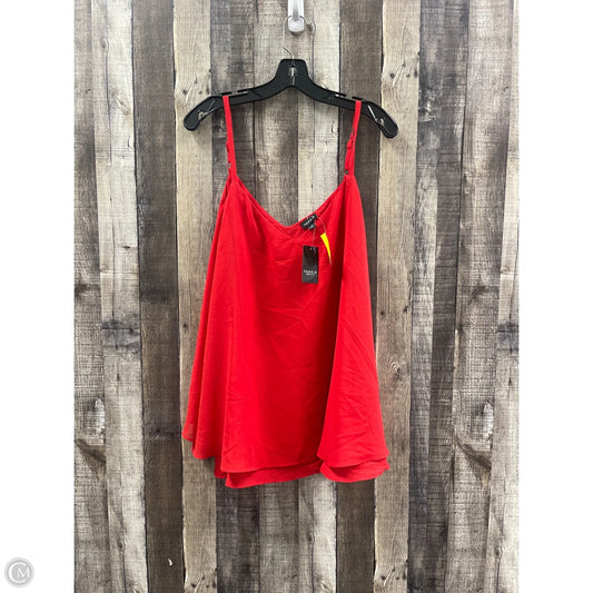 Top Sleeveless By Torrid In Red, Size: 2x