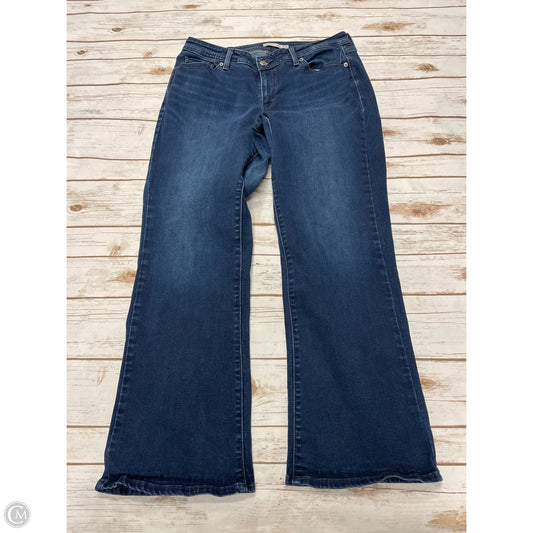 Jeans Boot Cut By Levis In Blue Denim, Size: 16