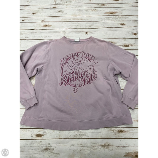 Sweatshirt Crewneck By Disney Store In Purple, Size: Xxl