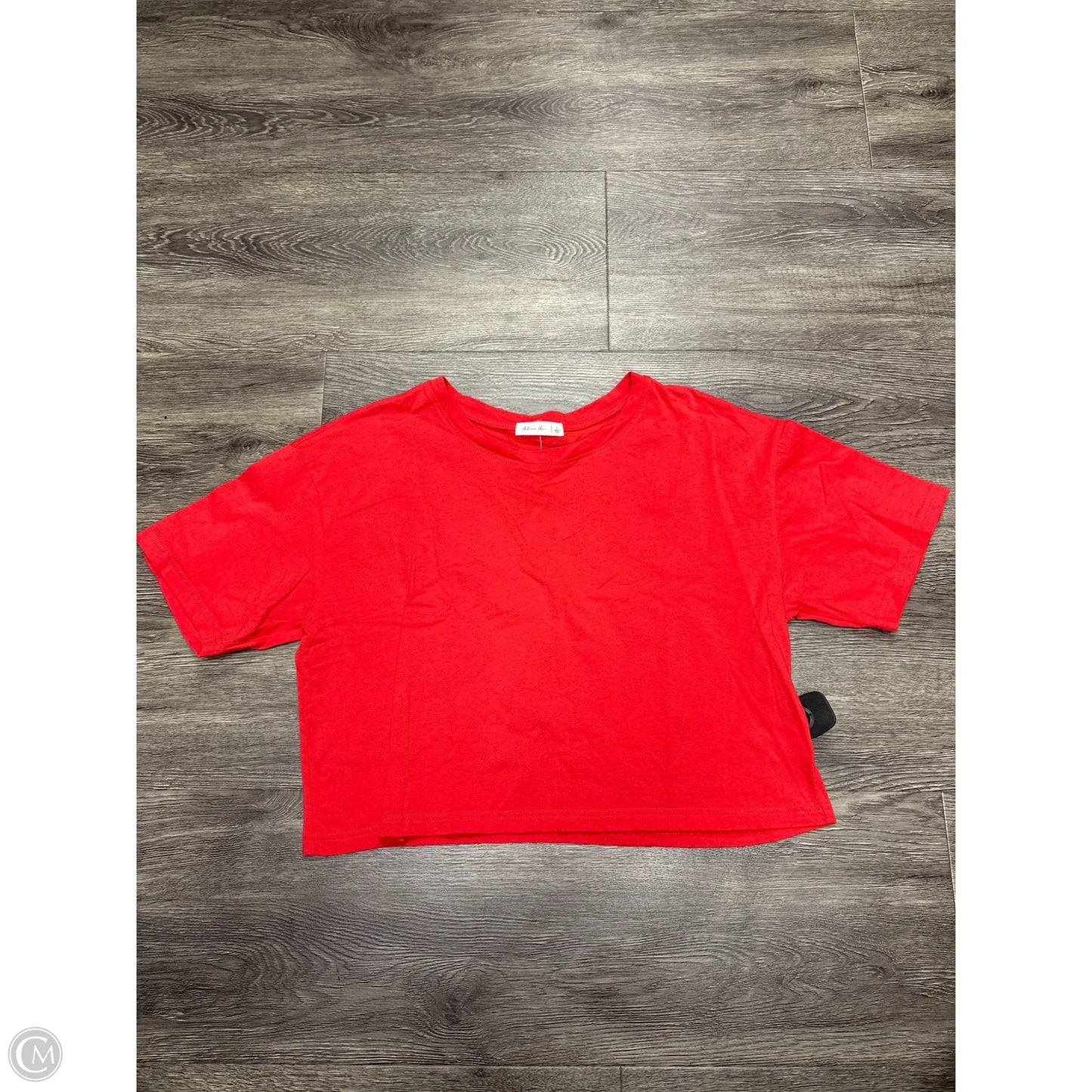 Athletic Top Short Sleeve By Active Usa In Red, Size: L