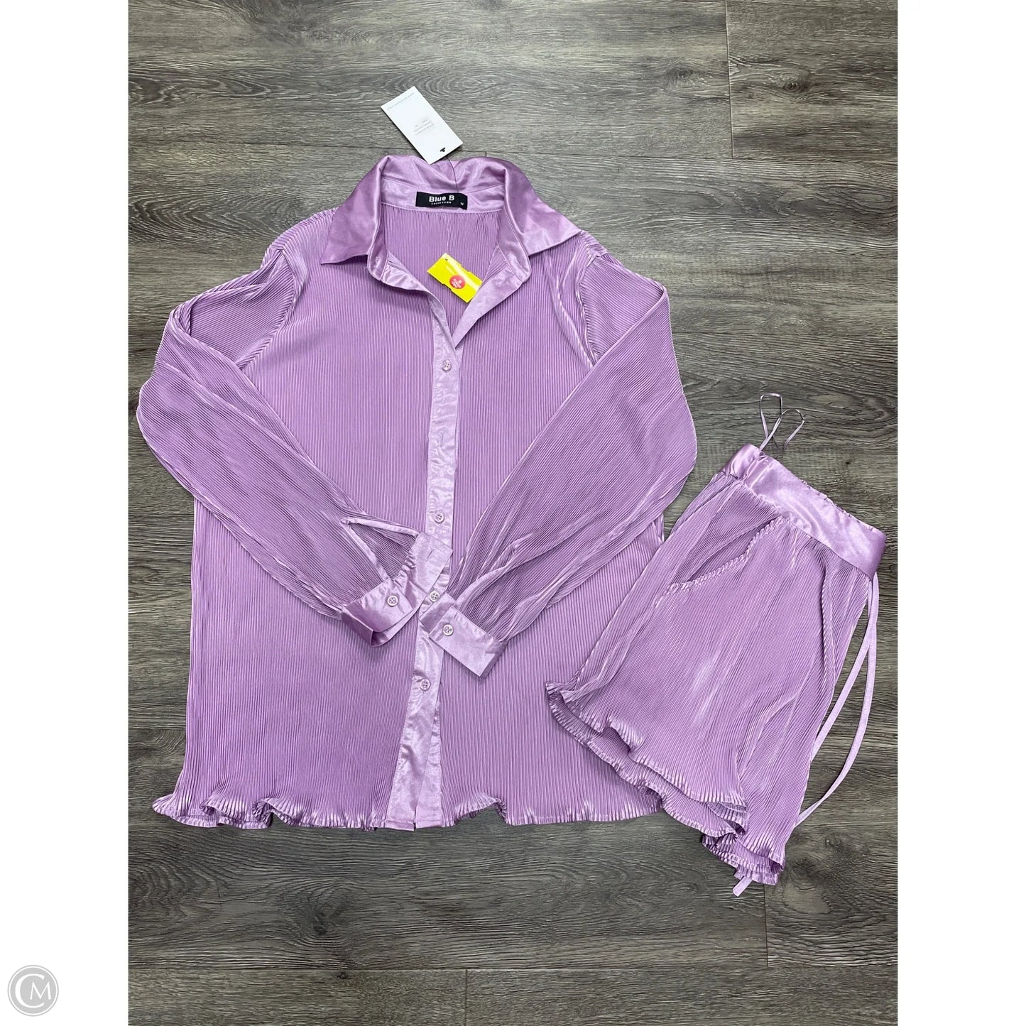 Pajamas 2pc By Blue B In Purple, Size: M