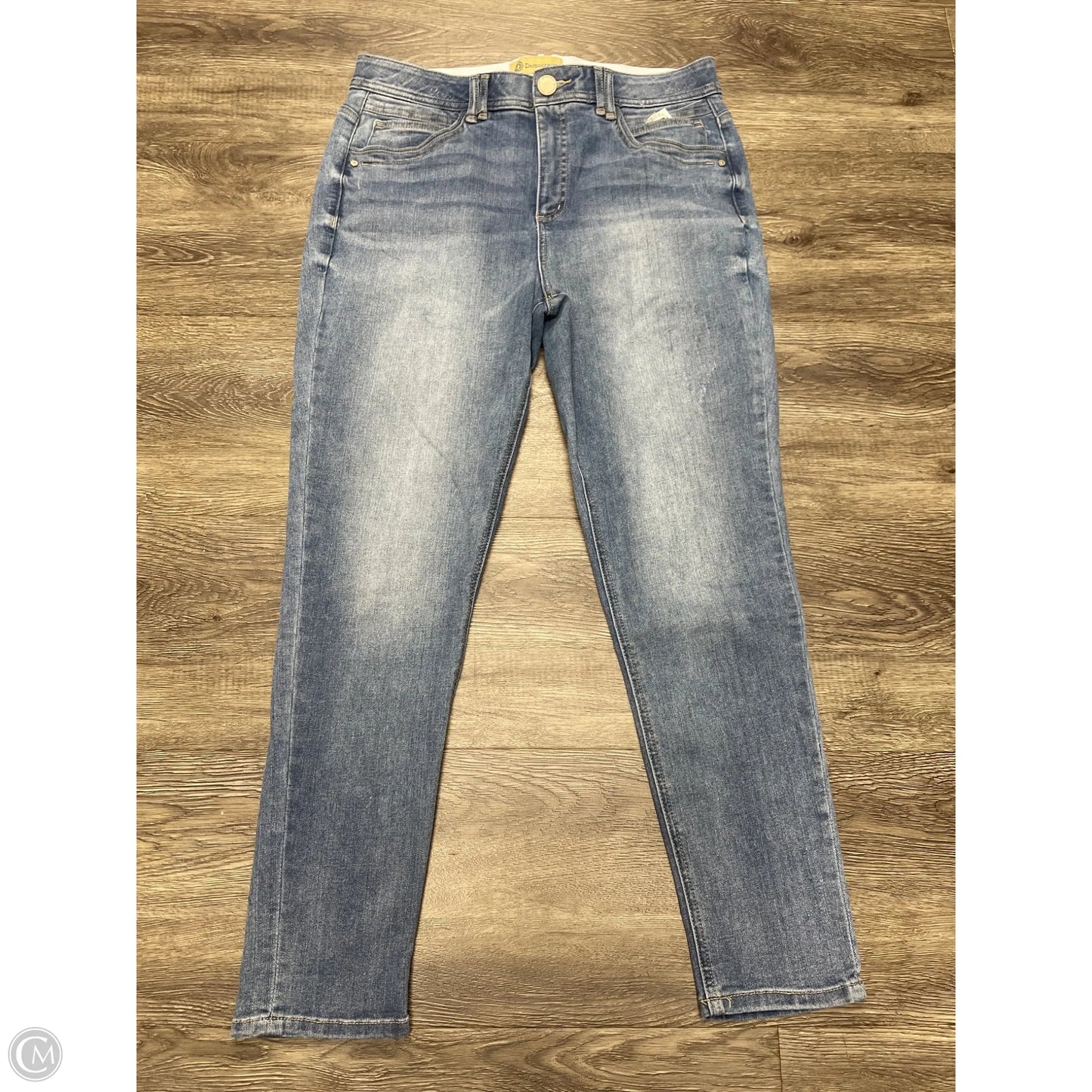 Jeans Straight By Democracy In Blue Denim, Size: 14