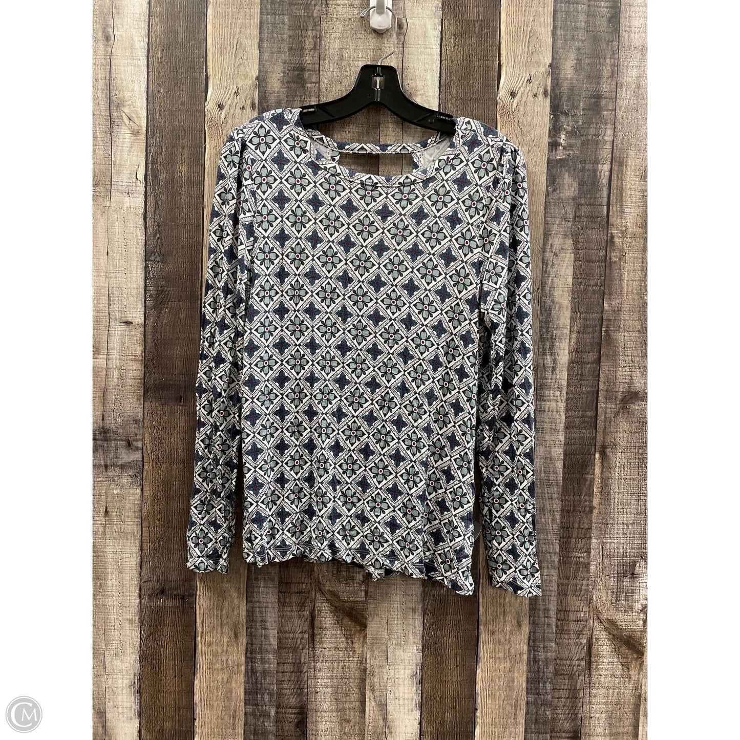 Top Long Sleeve By Loft In Multi-colored, Size: M