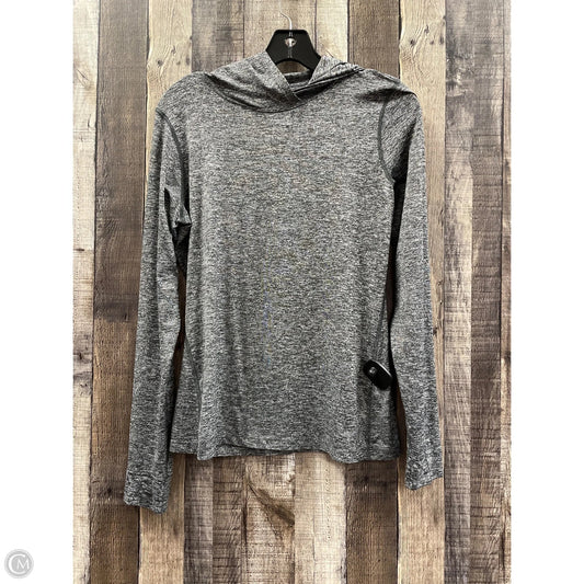 Athletic Top Long Sleeve Collar By The North Face In Grey, Size: S