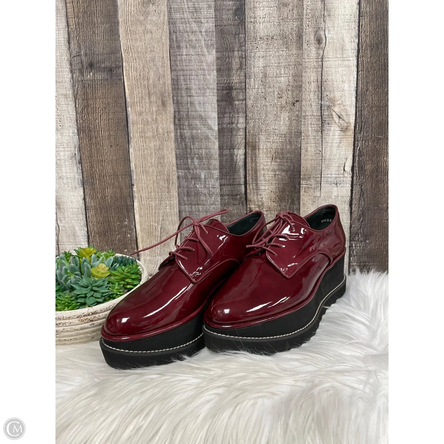 Shoes Designer By Stuart Weitzman In Maroon, Size: 7.5