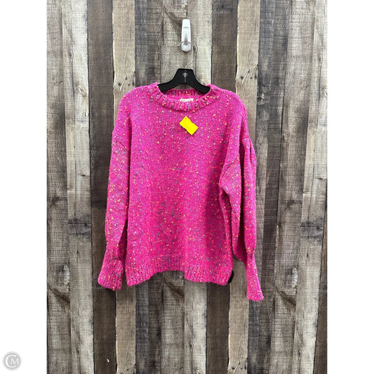 Sweater By Main Strip In Pink, Size: M