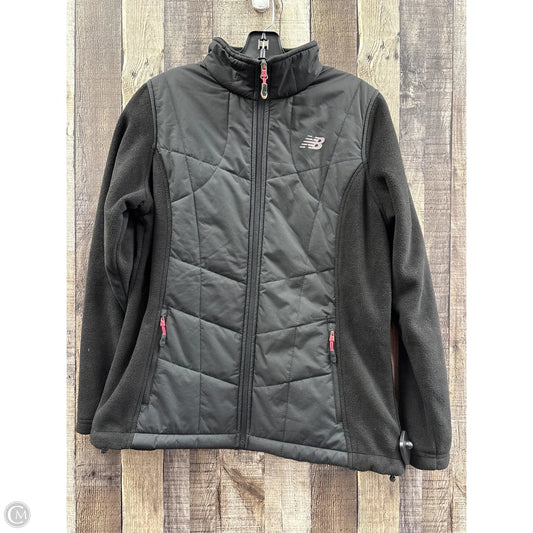 Athletic Jacket By New Balance In Black, Size: L