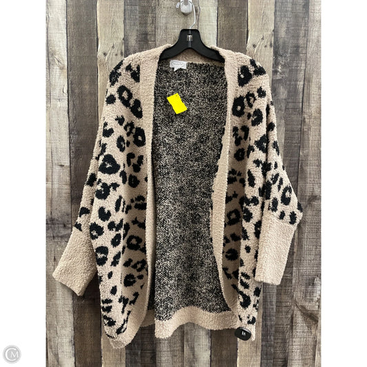 Sweater Cardigan By Mudpie In Animal Print, Size: Osfm