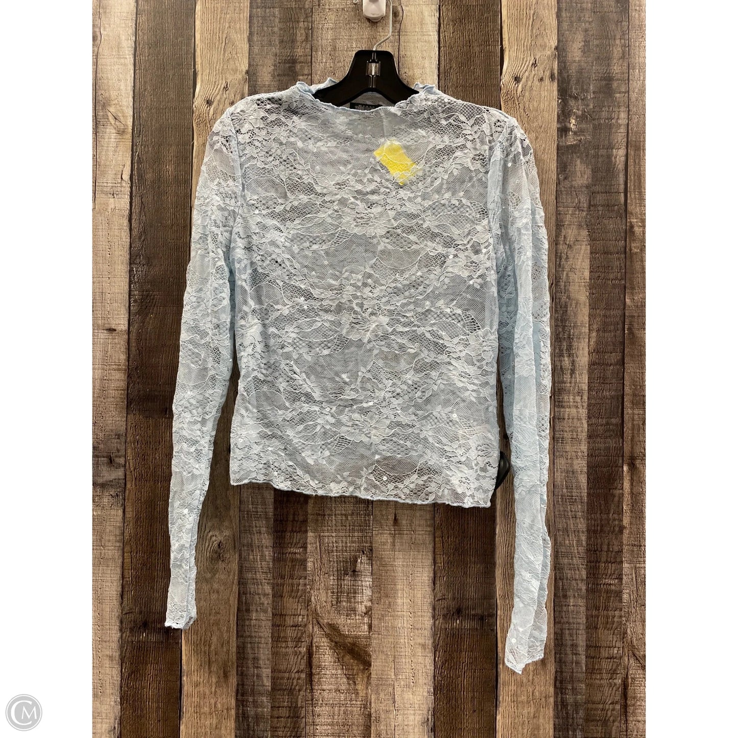 Top Long Sleeve By Wild Fable In Blue, Size: M