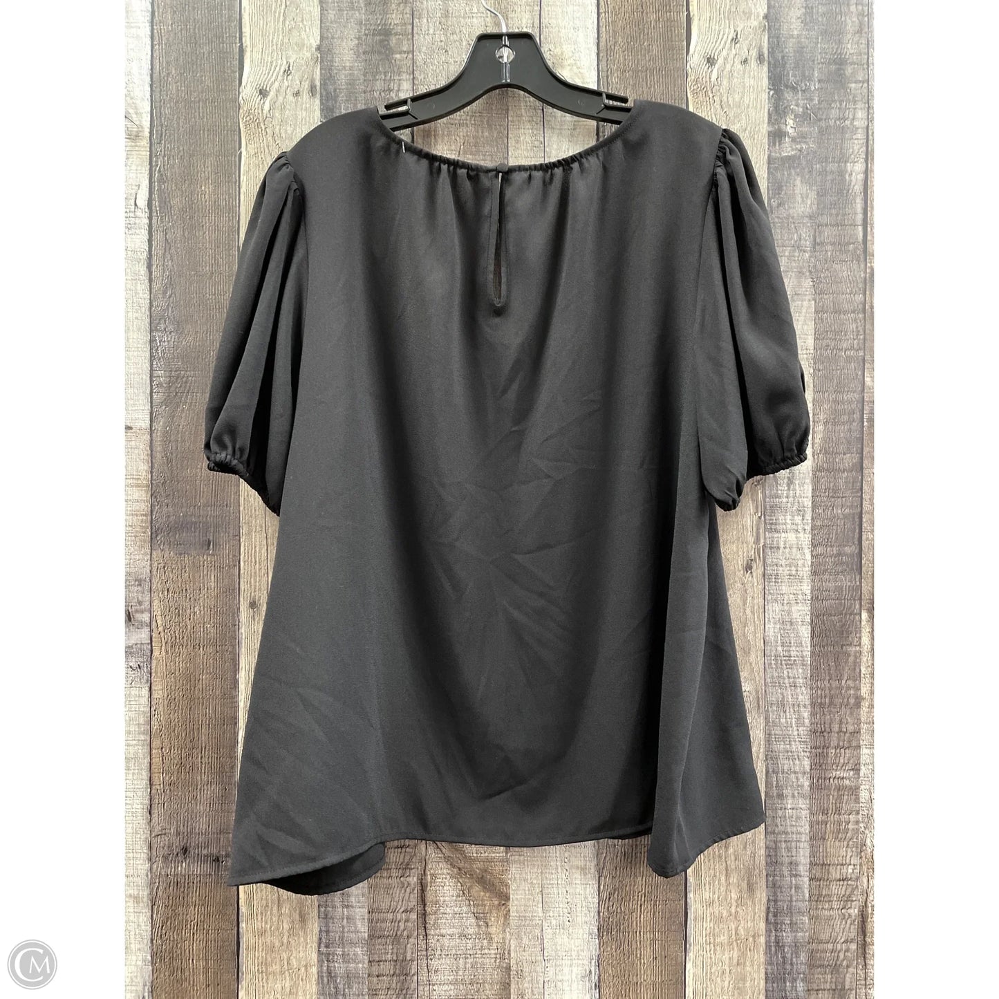 Top Short Sleeve By Lc Lauren Conrad In Black, Size: Xxl