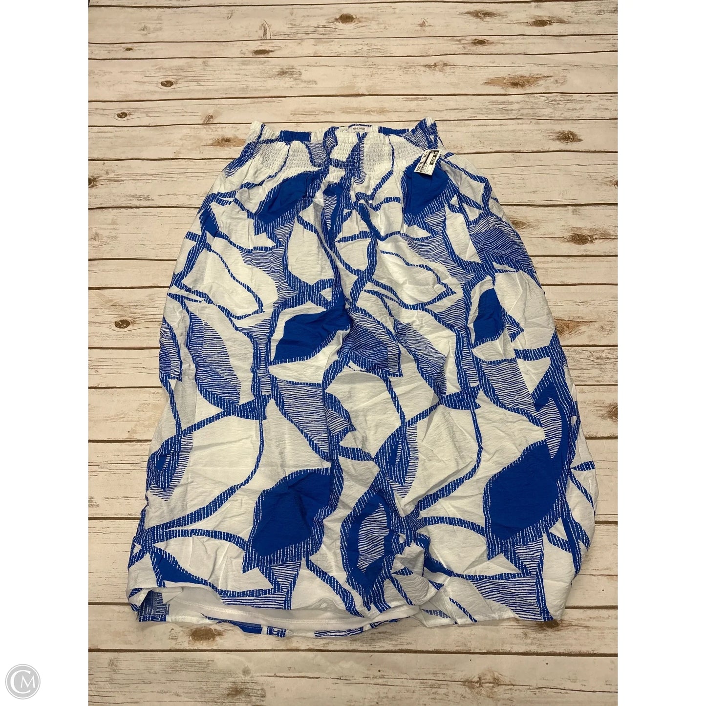 Skirt Set 2pc By Nine West In Blue & White, Size: L