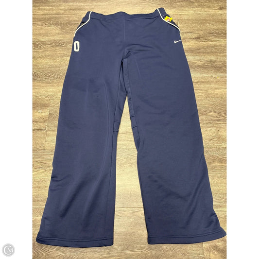 Athletic Pants By Nike In Navy, Size: Xl