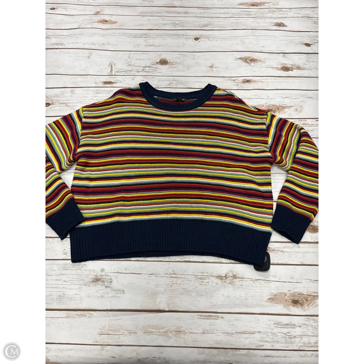 Sweater By Wild Fable In Striped Pattern, Size: L