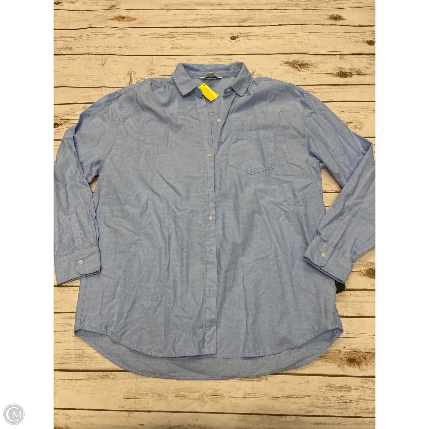 Top Long Sleeve By Old Navy In Blue, Size: S