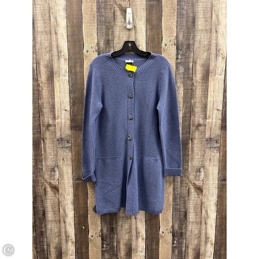 Sweater Cardigan By J. Jill In Blue, Size: Sp