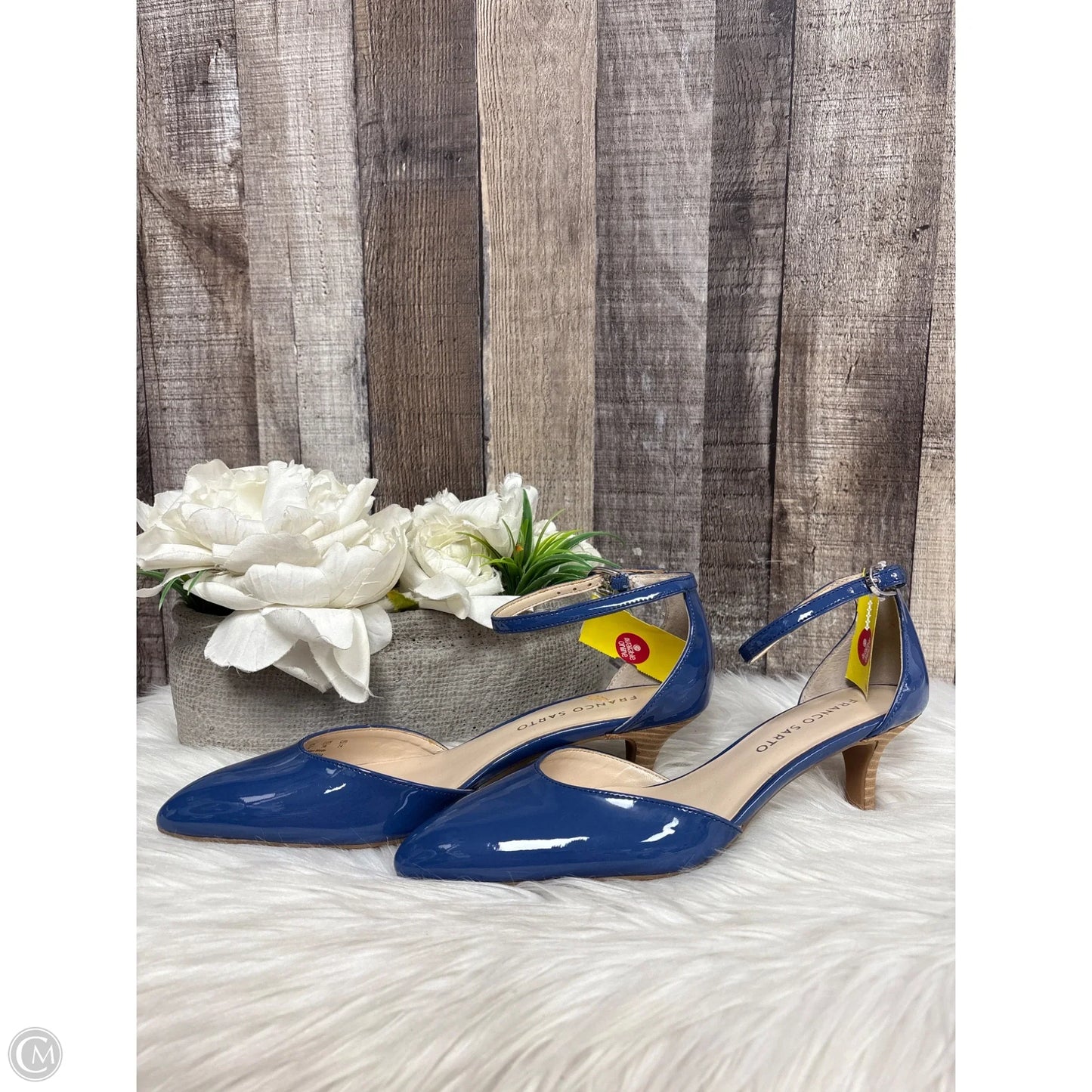 Shoes Heels Kitten By Franco Sarto In Blue, Size: 7