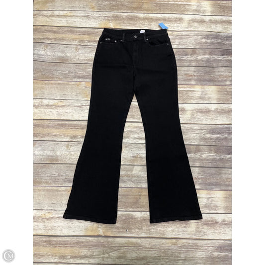 Jeans Flared By Diane Gilman In Black Denim, Size: 8