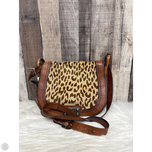 Crossbody Leather By Fossil, Size: Medium