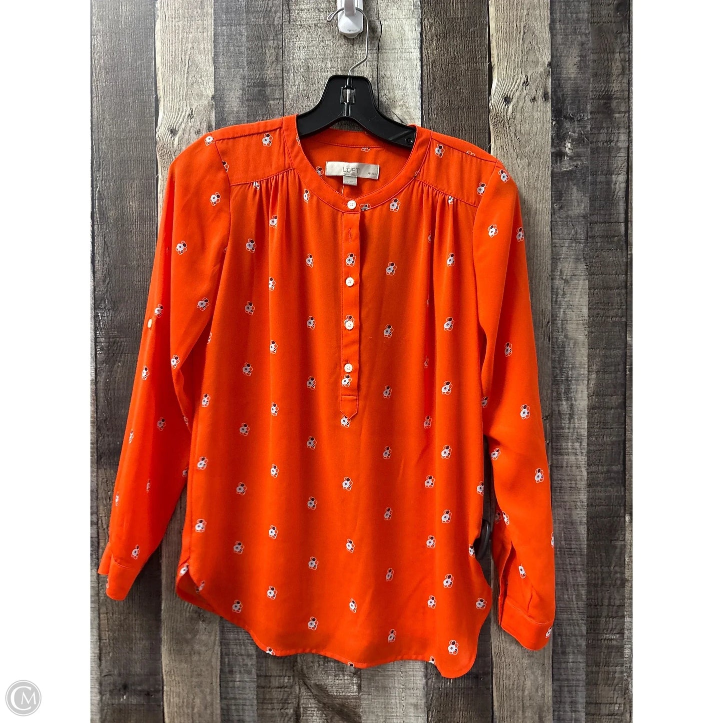 Top Long Sleeve By Loft In Orange, Size: Xxsp