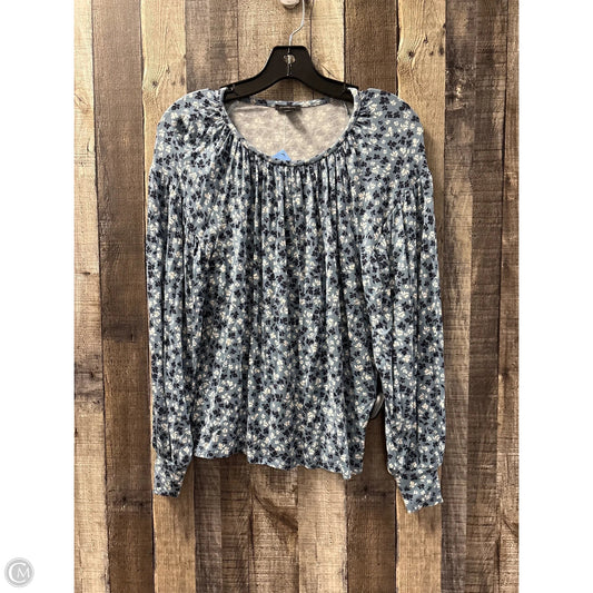 Top Long Sleeve By Ann Taylor In Floral Print, Size: Xs
