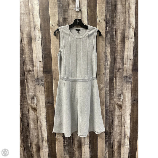 Dress Casual Midi By Ann Taylor In Grey, Size: S