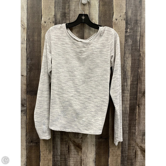 Athletic Top Long Sleeve Collar By Zyia In Grey, Size: Xxl