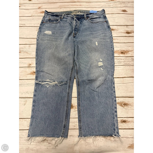 Jeans Straight By Cmf In Blue Denim, Size: 14