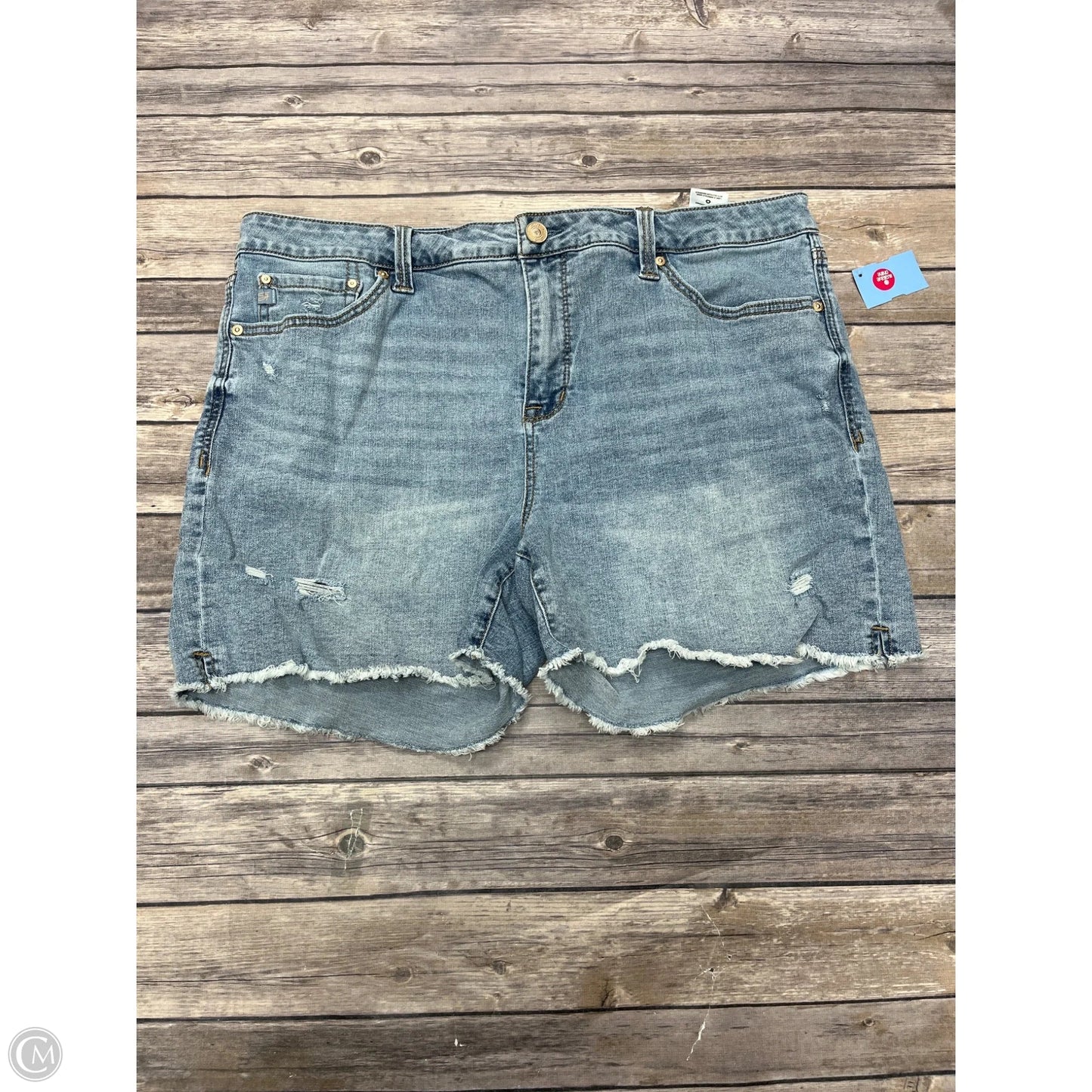 Shorts By Seven 7 In Blue Denim, Size: 16