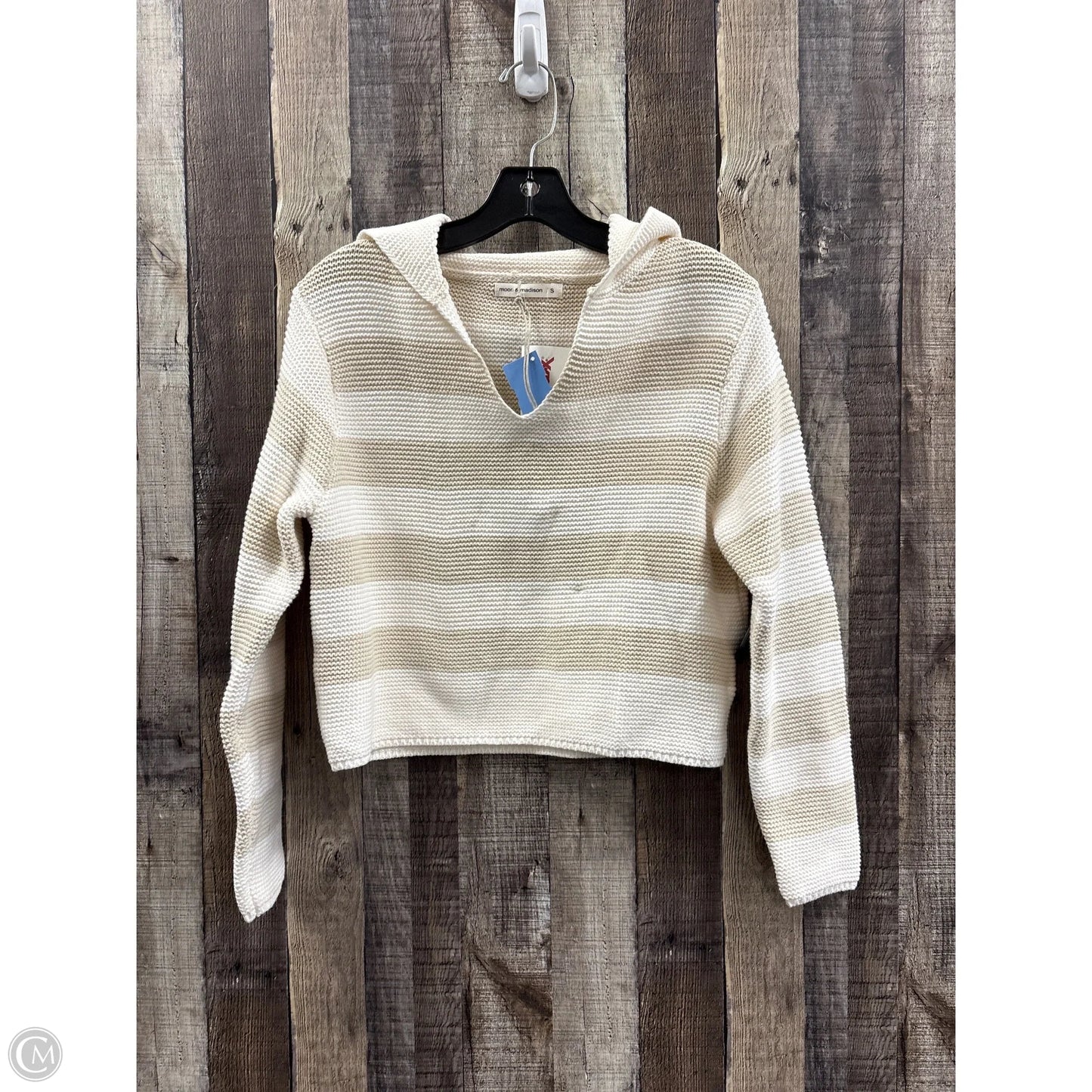Sweater By Moon And Madison In Striped Pattern, Size: S