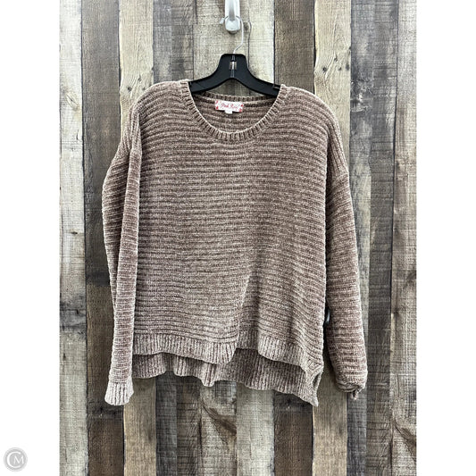 Sweater By Pink Rose In Brown, Size: S