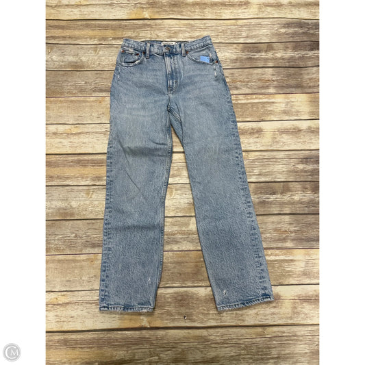 Jeans Straight By Abercrombie And Fitch In Blue Denim, Size: 4