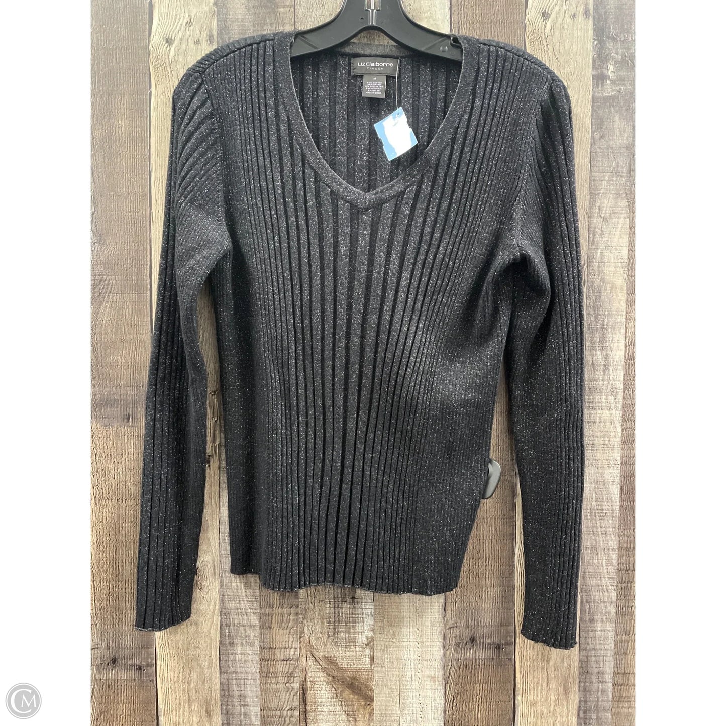 Sweater By Liz Claiborne In Black, Size: M