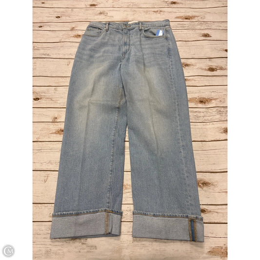 Jeans Straight By Loft In Blue Denim, Size: 12