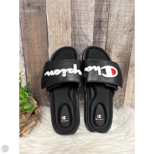 Sandals Sport By Champion In Black, Size: 8