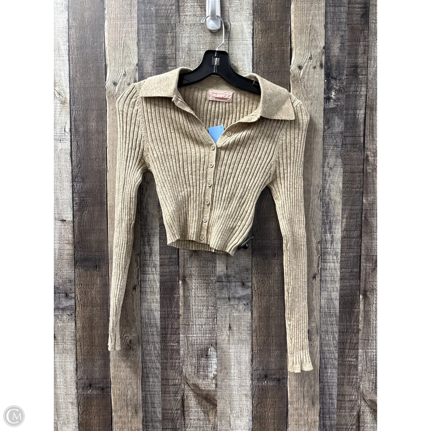 Top Long Sleeve By Urban Outfitters In Tan, Size: S