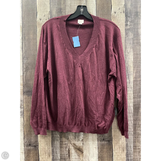 Sweater By A New Day In Maroon, Size: L