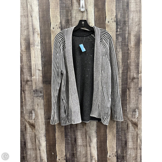 Sweater Cardigan By Lululemon In Black & Grey, Size: S