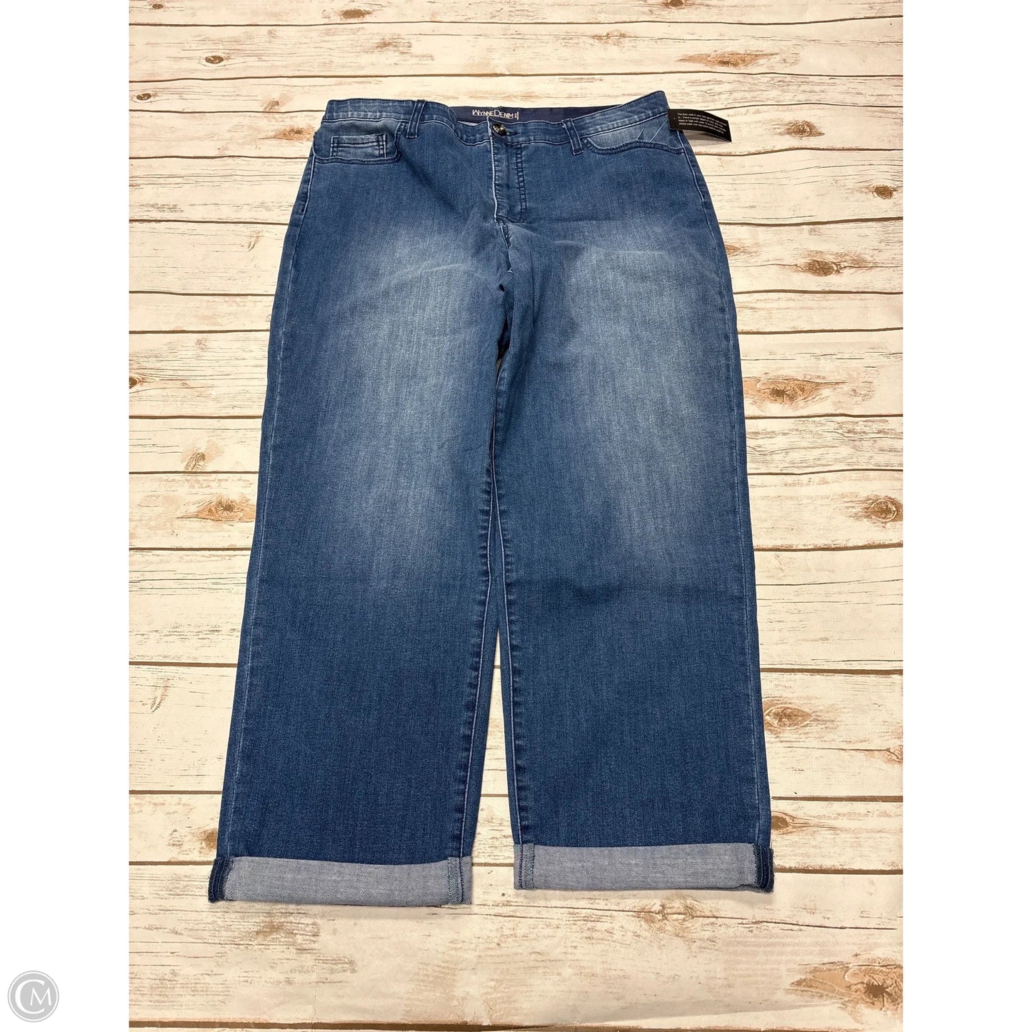 Jeans Straight By Cme In Blue Denim, Size: 16