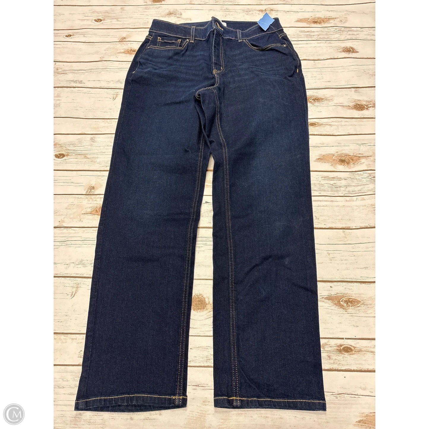 Jeans Straight By Lane Bryant In Blue Denim, Size: 18