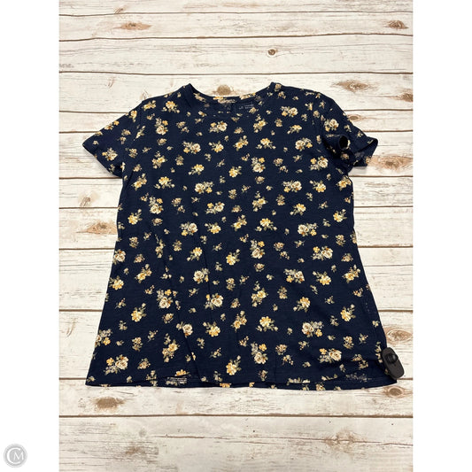 Top Short Sleeve By Lc Lauren Conrad In Floral Print, Size: L