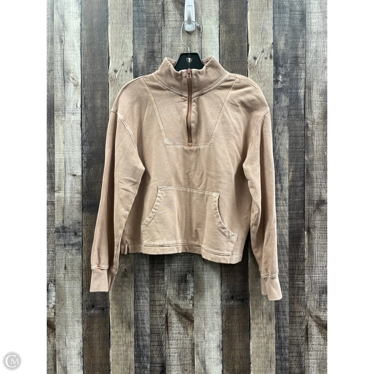 Sweatshirt Collar By Old Navy In Tan, Size: S